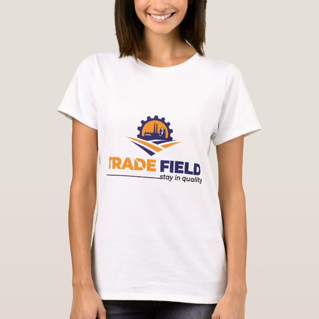 Camiseta básica de uso feminino (Frente)