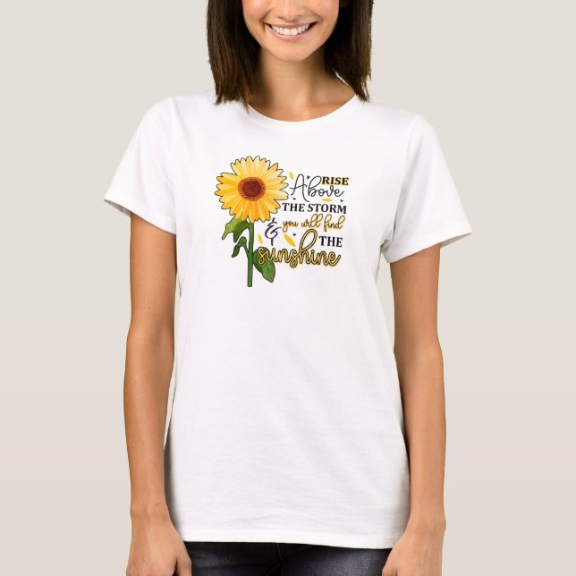 Camiseta básica de uso feminino (Frente)