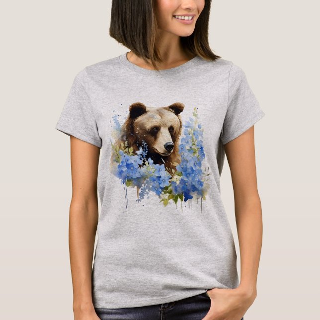 Camiseta básica de uso feminino (Frente)