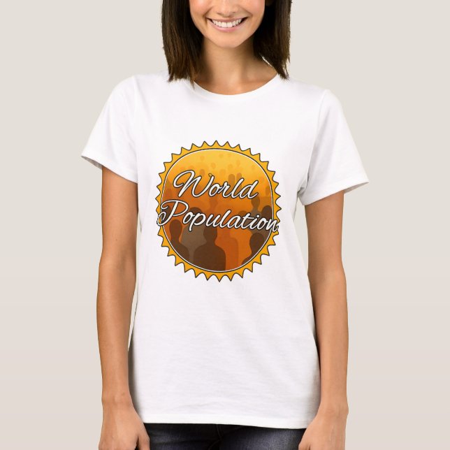 Camiseta básica de uso feminino (Frente)