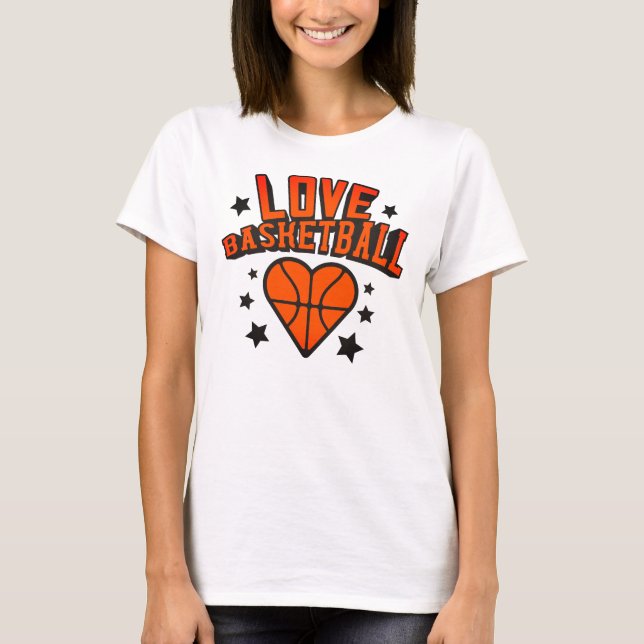 Camiseta básica de uso feminino (Frente)