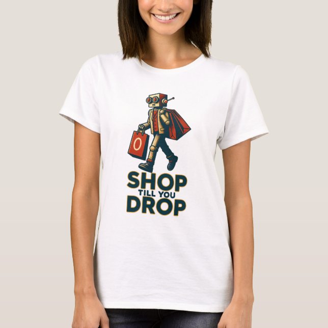 Camiseta básica de uso feminino (Frente)