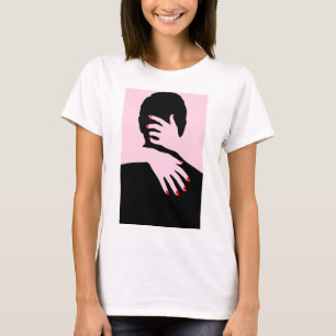 Camiseta básica de uso feminino