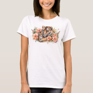 Camiseta básica de uso feminino