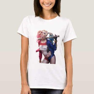 Camiseta básica de uso feminino