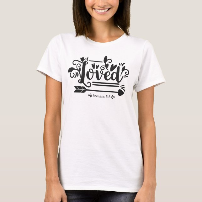 Camiseta básica de uso feminino (Frente)