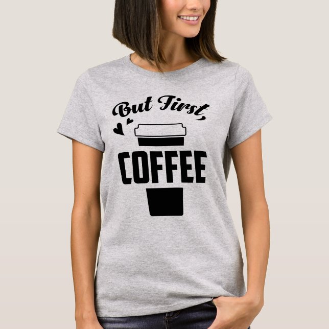 Camiseta básica de uso feminino (Frente)