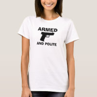 Camiseta básica de uso feminino ARMADA e POLITA
