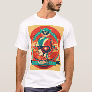 Camiseta básica de uso masculino