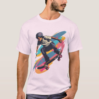 Camiseta básica de uso masculino