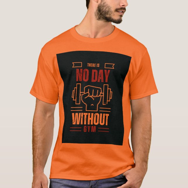 Camiseta básica de uso masculino (Frente)