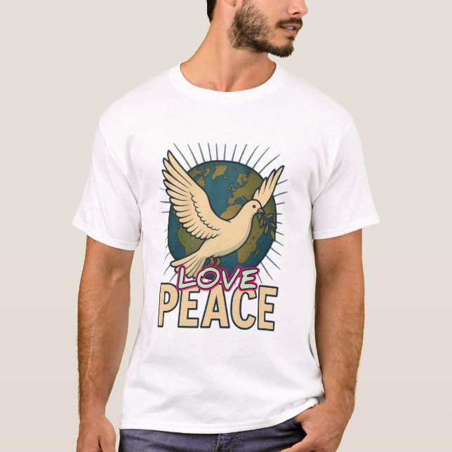 Camiseta básica de uso masculino (Frente)