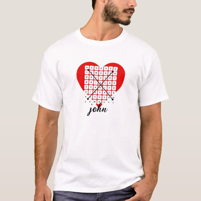 Camiseta básica de uso masculino (Frente)