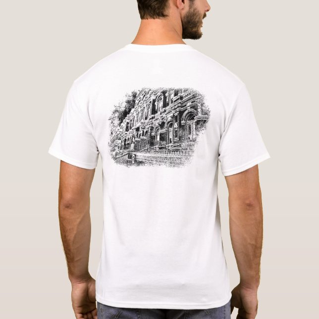 Camiseta básica de uso masculino (Verso)