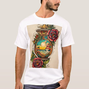 Camiseta básica de uso masculino