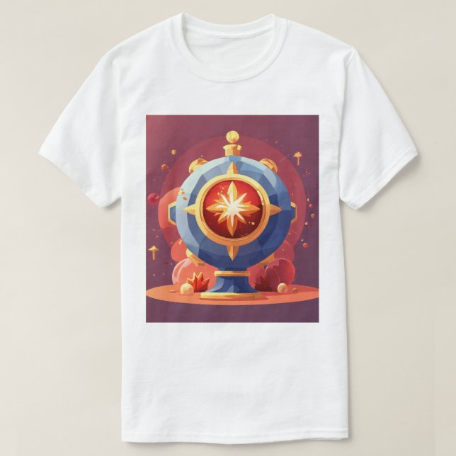 Camiseta básica de uso masculino (Frente do Design)