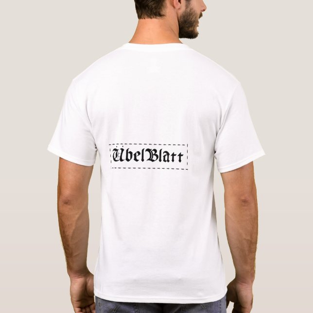 Camiseta básica de uso masculino (Verso)