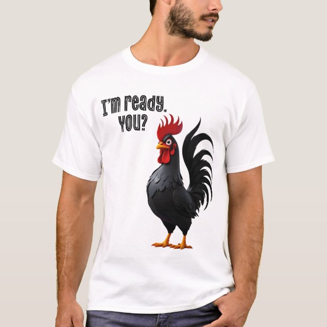 Camiseta básica de uso masculino (Frente)