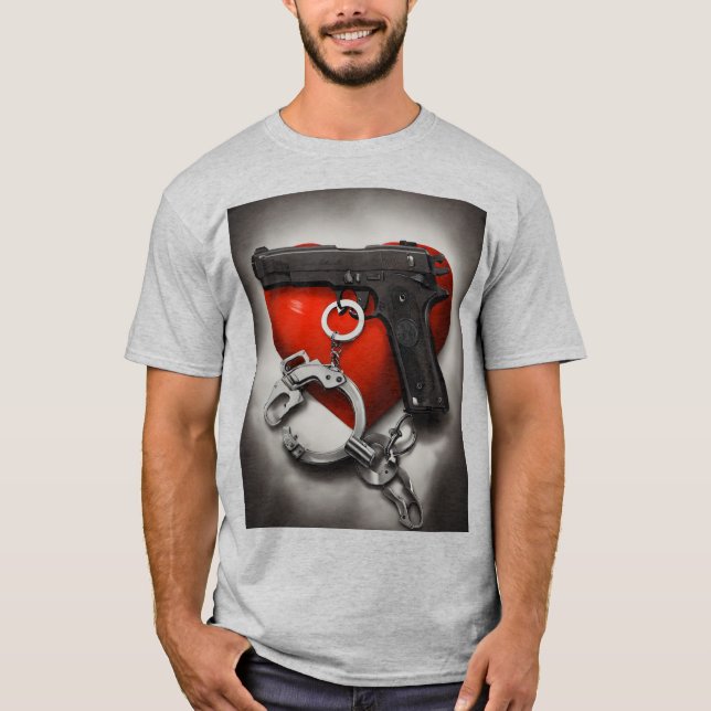 Camiseta básica de uso masculino (Frente)