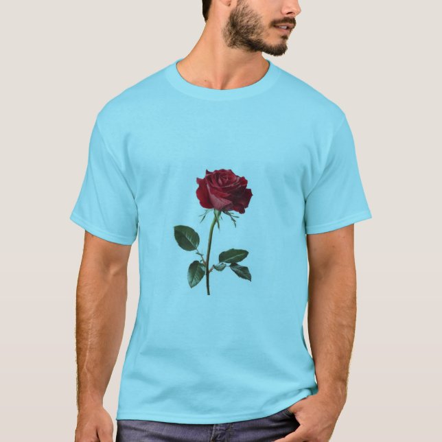 Camiseta básica de uso masculino (Frente)