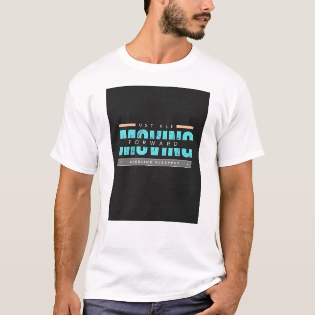 Camiseta básica de uso masculino (Frente)