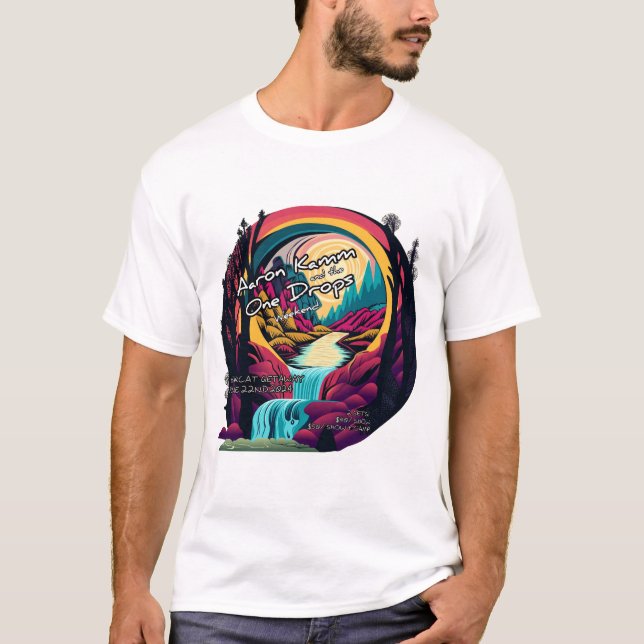 Camiseta básica de uso masculino (Frente)