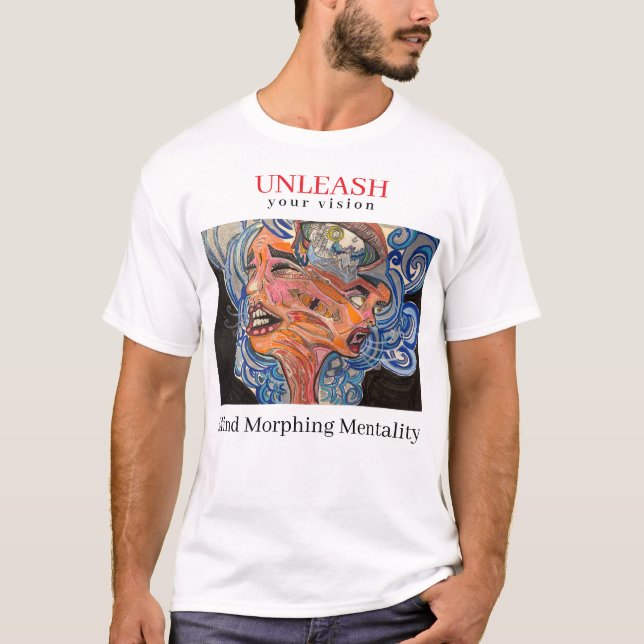 Camiseta básica de uso masculino (Frente)