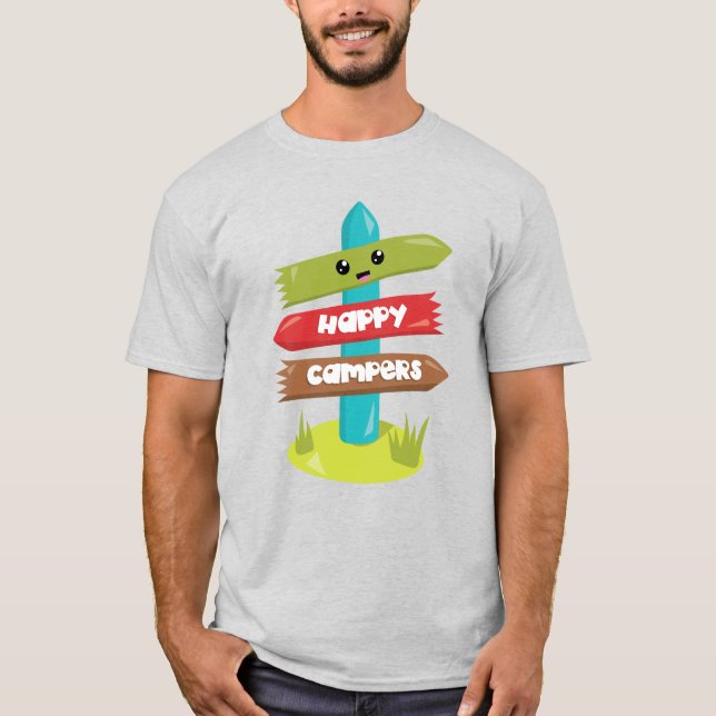 Camiseta básica de uso masculino (Frente)