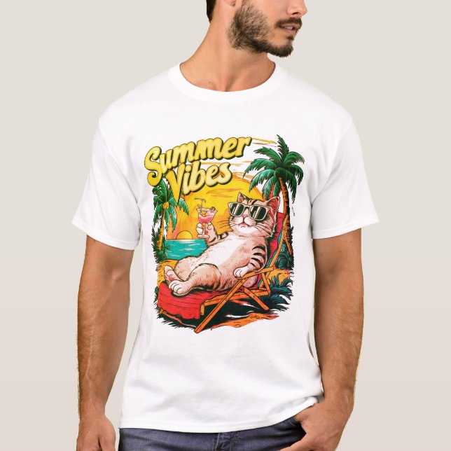 Camiseta básica de uso masculino (Frente)