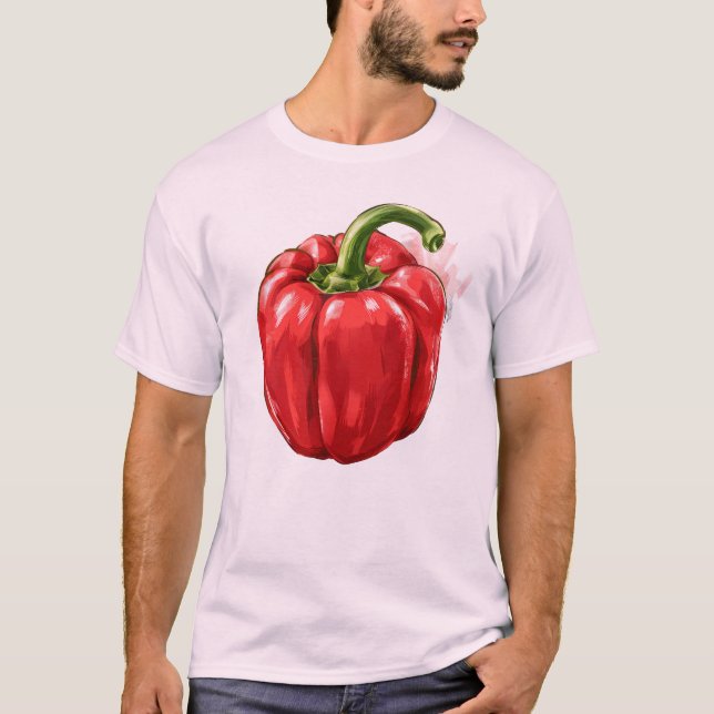 Camiseta básica de uso masculino (Frente)