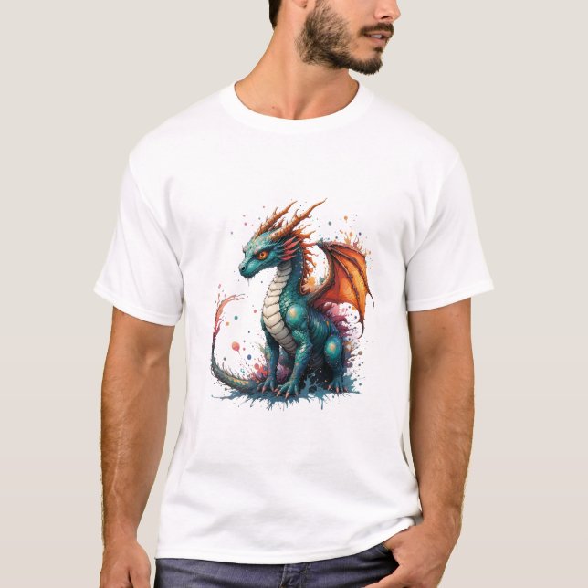Camiseta básica de uso masculino (Frente)