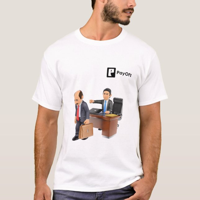 Camiseta básica de uso masculino (Frente)