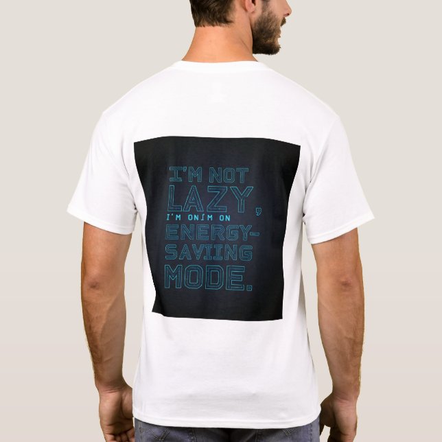 Camiseta básica de uso masculino (Verso)