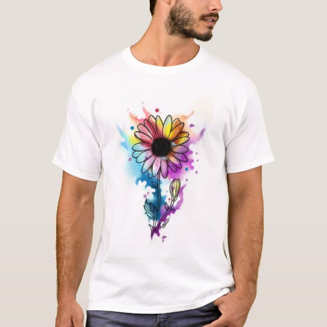 Camiseta básica de uso masculino (Frente)
