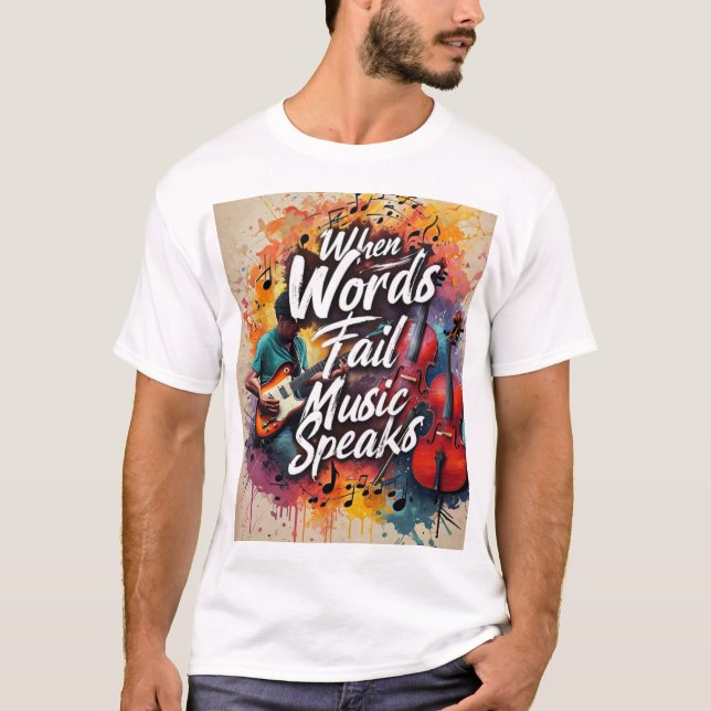 Camiseta básica de uso masculino (Frente)