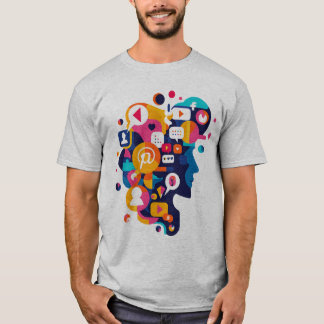 Camiseta básica de uso masculino