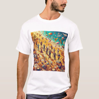 Camiseta básica de uso masculino