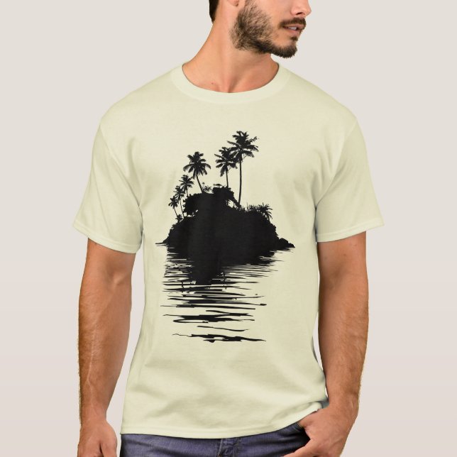 Camiseta básica de uso masculino (Frente)
