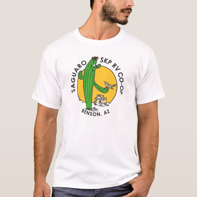 Camiseta básica de uso masculino (Frente)