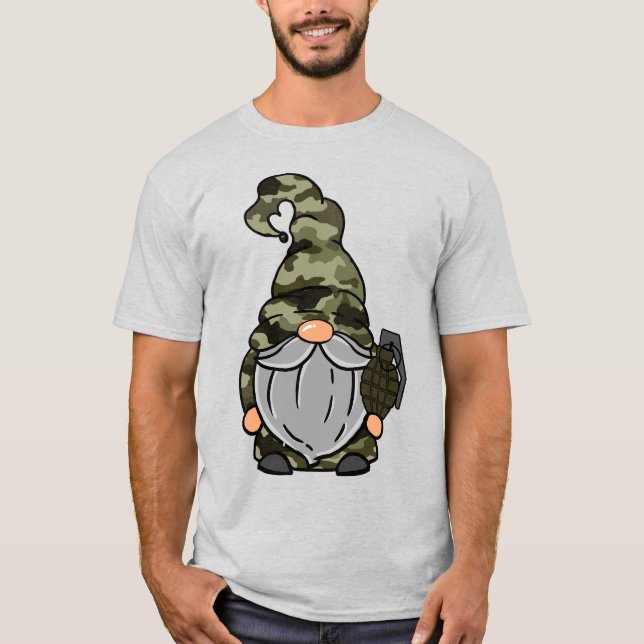 Camiseta básica de uso masculino (Frente)