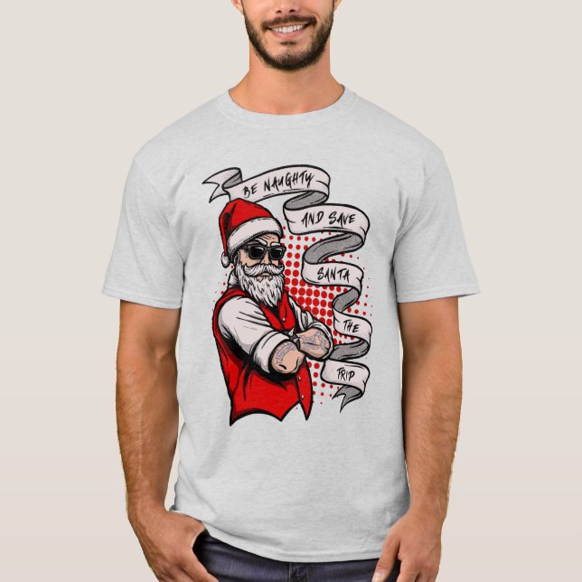 Camiseta básica de uso masculino (Frente)
