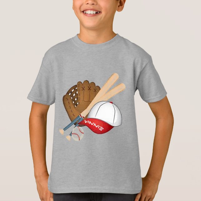 Camiseta Básica do Beball Kid Personalizada (Frente)