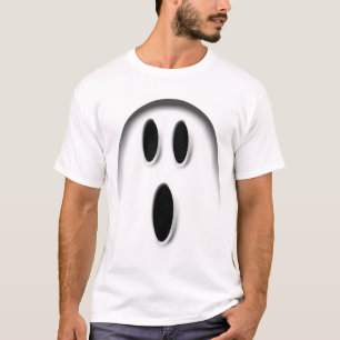 Camiseta Básica do Fantasma Branco do Halloween