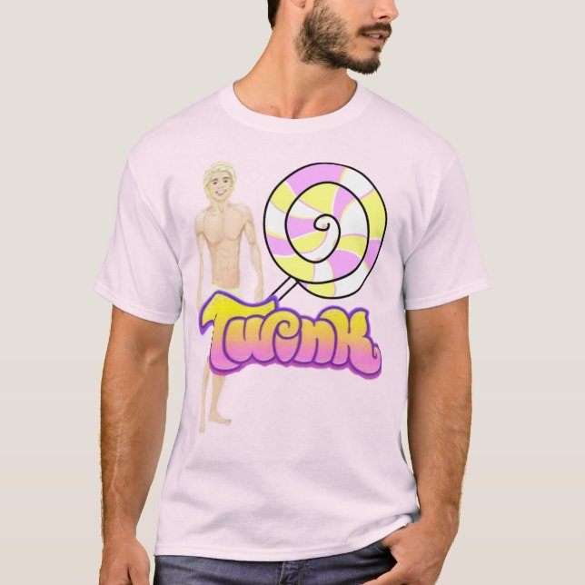 Camiseta Básica do Orgulho Gêmeo Lollipop (Frente)
