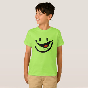 Camiseta básica do smiley face Kid