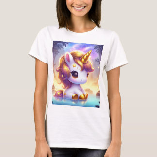 Camiseta Básica do Unicorn de Primaveras Quentes