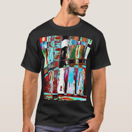 Camiseta Básica Escura – Abstrato de Reflexão de C