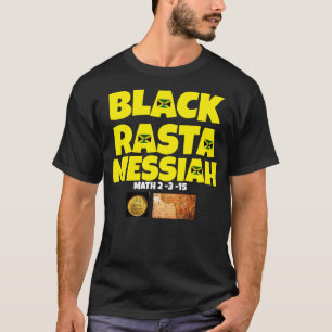 Camiseta Básica Escura BLACK RASTA MESSIAH