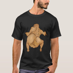 Camiseta Básica Escura de Ação de Graças Twerkey