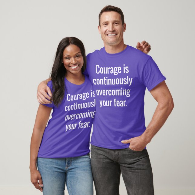 Camiseta Básica Escura de Coragem (Unissex)